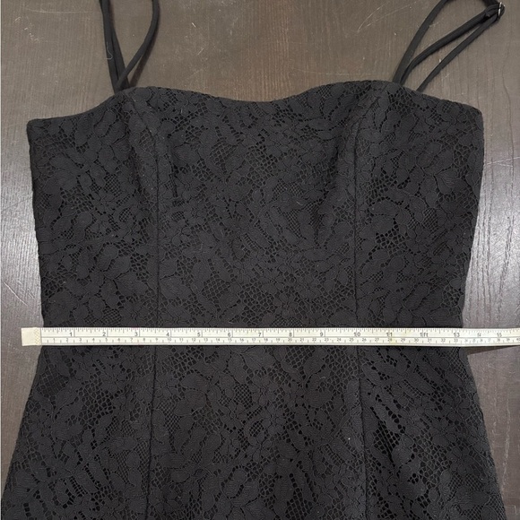 French Connection Black Lace Dress Size 6 - Picture 9 of 12